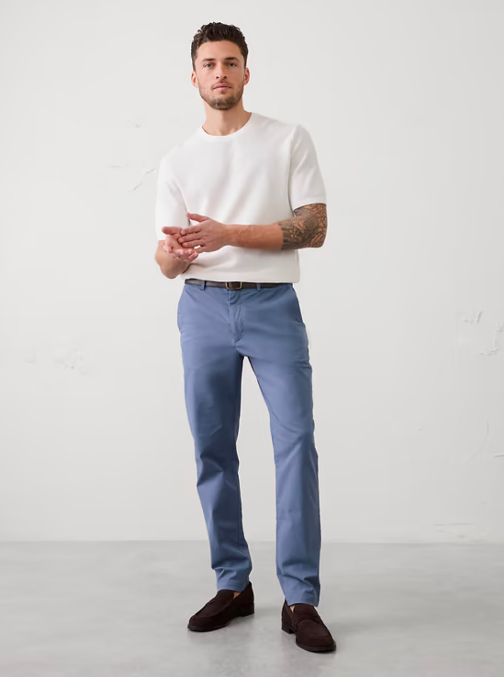 Banana Republic Lived-In Slim Chino Pants Men’s 38x36 Blue NWT